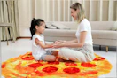 Adult-Size Pizza Blanket B09N3HXMCN