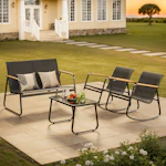Outdoor Rocking Conversation Set