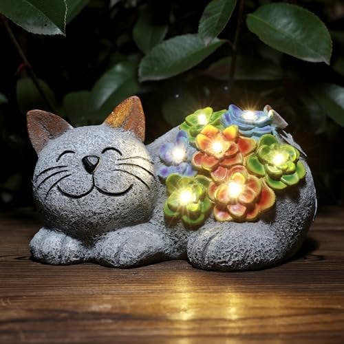 Solar Cat Decor