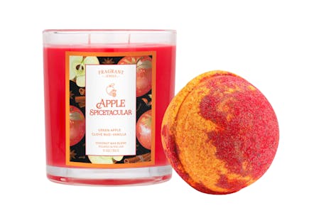 Candle and Bath Bomb Set