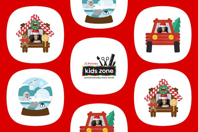 JCPenney Kids Zone Event on Dec. 9 — FREE Truck or Gingerbread Photo Frame card image