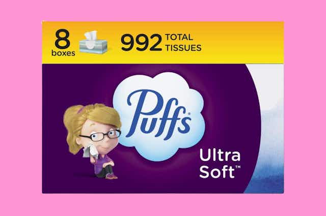Puffs Ultra Soft Tissue, as Low as $1.01 per Box on Amazon card image
