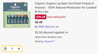 Cliganic Organic Lip Balm Set