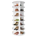 Rotating Shoe Rack Tower