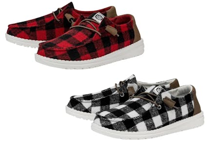 Hey Dude Women’s Plaid Shoes