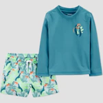 Kids' Rash Guard Swimsuit Set