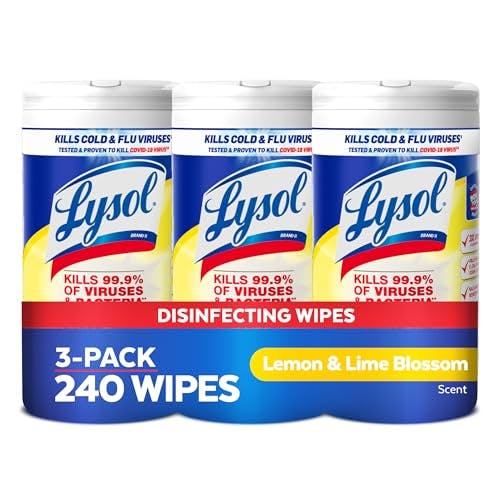 3 Lysol Disinfectant Wipes 3-Packs