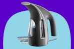 HiLIFE Steamer for Clothes, Portable Handheld Design on a blue background.