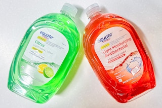 Personal photo taken of Equate soap refills from Walmart (50 oz)