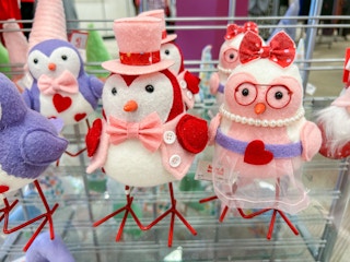 valentines day birds decor