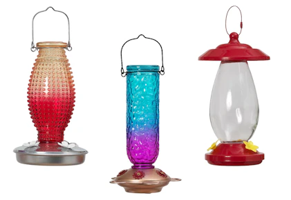 Humming Bird Glass Feeder