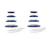 Nesting Round Glass Food Container Set