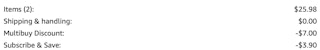 Olay body wash Amazon receipt