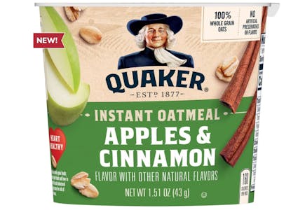 6 Quaker Oatmeal Cups
