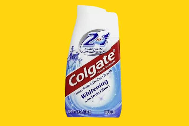Colgate 2-in-1 Whitening Toothpaste 4-Pack, Just $7.97 on Amazon card image