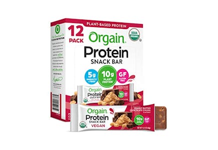 Orgain Organic Protein Bars 12-Pack