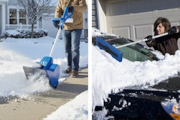 Snow Joe Snow Thrower and Broom Set