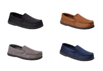 Dearfoams Men's Moccasin Slippers