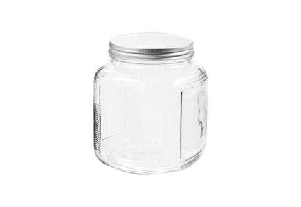 Anchor Hocking Glass Jar with Metal Lid