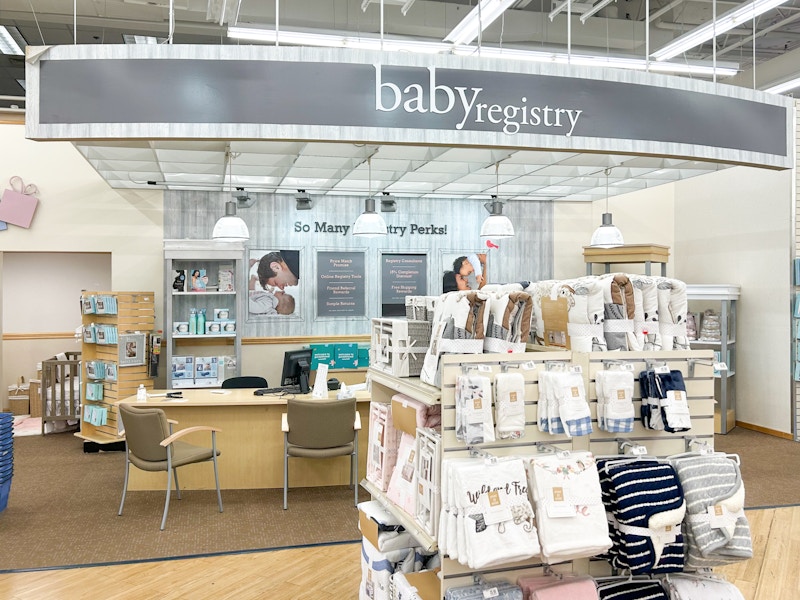 The BuyBuyBaby registry desk