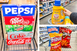 soda detergent chips collage