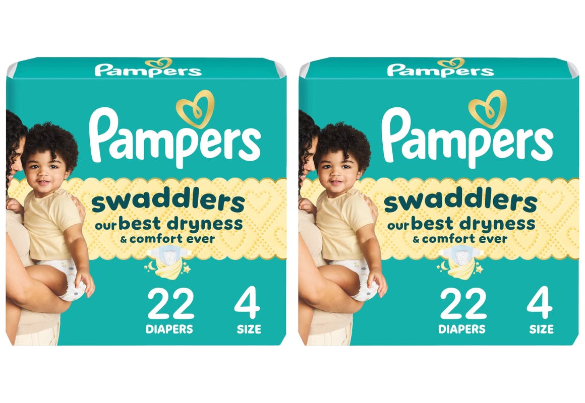 2 Pampers Swaddlers Diaper Packs