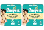 2 Pampers Swaddlers Diaper Packs