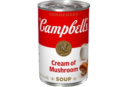 4 Campbell's Mushroom Soup Cans