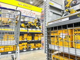 dewalt tool area at lowes