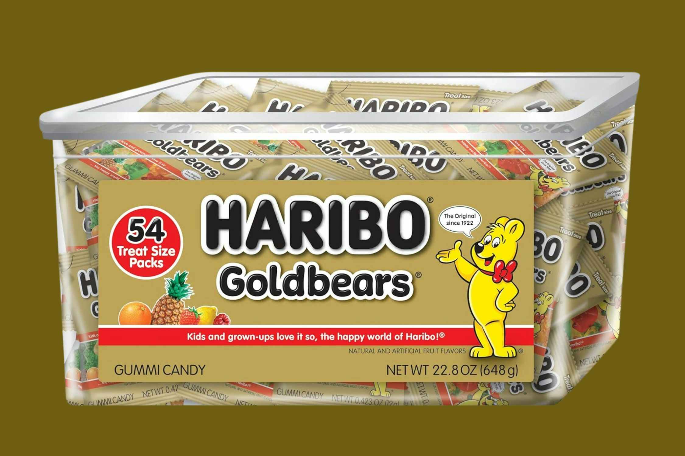 Haribo Gummy Bears: Get 54 Treat-Size Packs for as Low as $9.21 on Amazon
