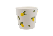 Mainstays Lemon Ceramic Planter