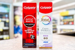 Colgate Premium Toothpaste, Only $1 Each at Walgreens — Save 89% card image