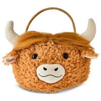 Plush Cow Basket
