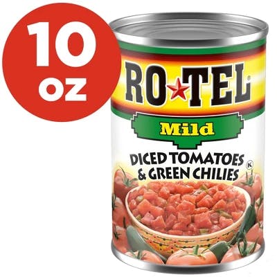 2 Rotel Diced Tomatoes Cans