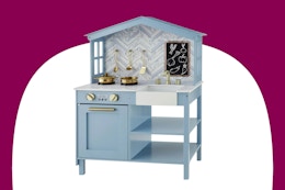 $122 Play Kitchen, Now Only $50 for Walmart Black Friday (Comes in 3 Colors) card image