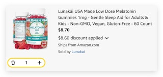 Lunakai USA Made Low Dose Melatonin Gummies