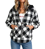 Women's Plaid Shacket Jacket