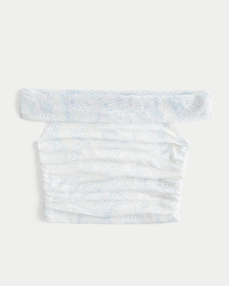 Hollister Mesh Off-the-Shoulder Top