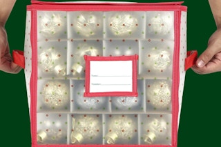 a christmas ornament box