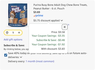 BusyBones Amazon receipt