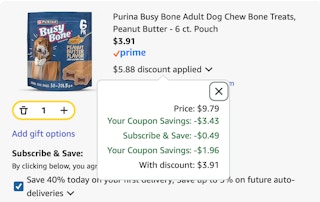 BusyBones Amazon receipt