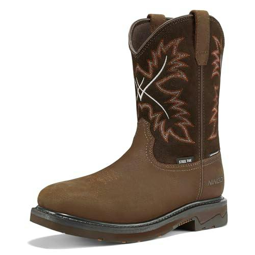 Men's Steel Toe Cowboy Boots