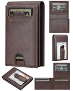 Leather Slim Wallet for Men