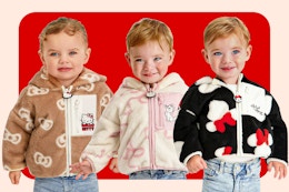 Hello Kitty, and Disney Character Sherpa Toddler Jacket