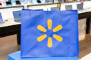 Walmart canvas shopping bag close up shot