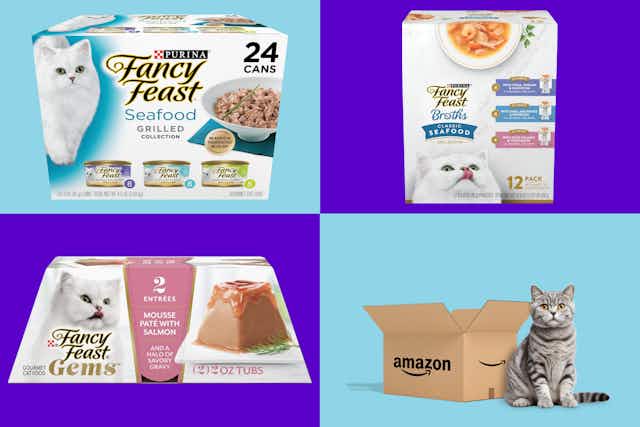 Purina Fancy Feast Wet Cat Food, as Low as $8 for Amazon Pet Day card image