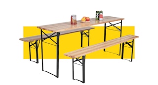 until gone folding 3 piece wooden picnic table and bench set featured image 1684946839 1684946839