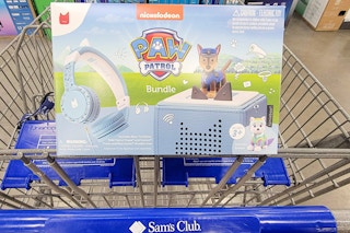 tonies paw patrol starter set in a cart