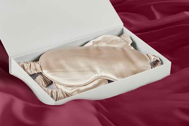  Beckham Hotel Collection Silk Sleep Mask: Get 2 for $7.42 on Amazon card image
