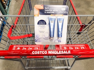 roc lifting cream in a cart